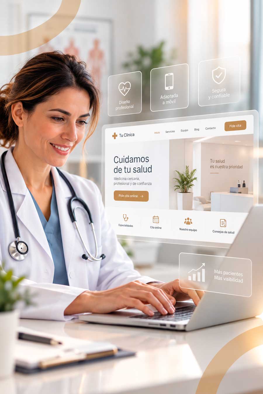 Diseño web para una médico especialistas en Madrid y Alicante